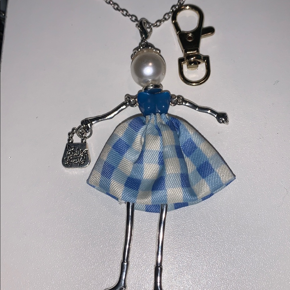 Fashion Doll bag/purse charm keychain and necklace nwt